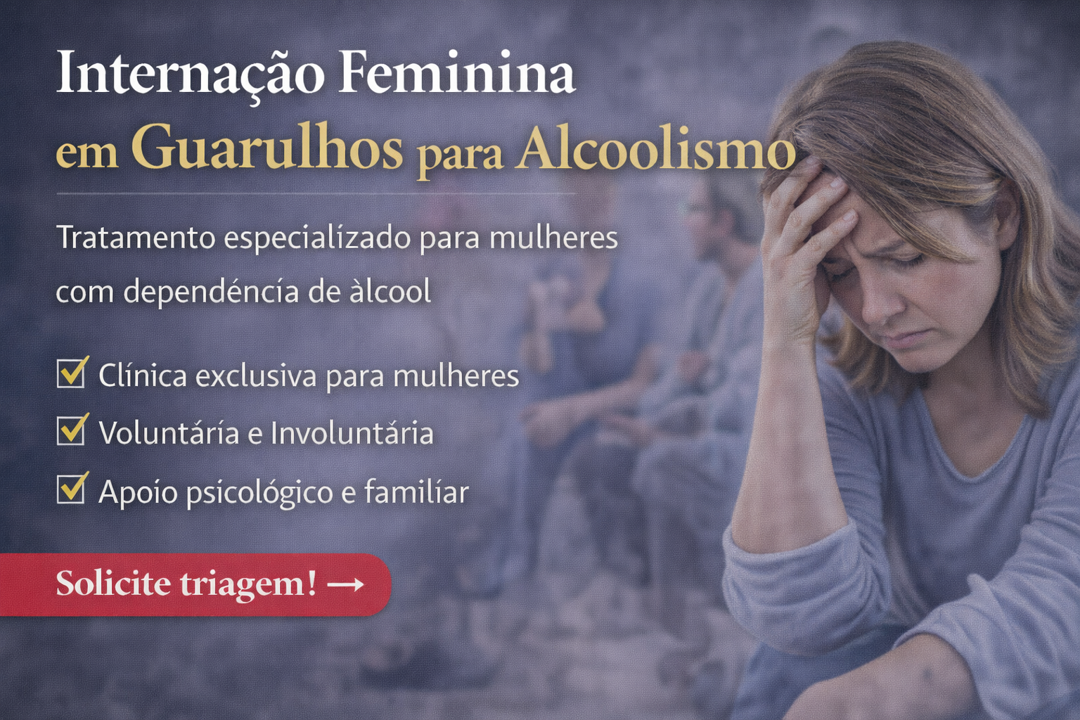 Internação Feminina em Guarulhos para Alcoolismo