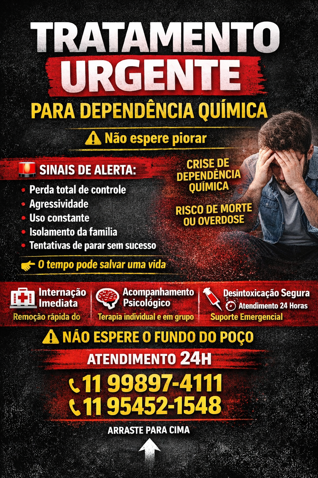🚨 Tratamento Urgente para Dependência Química: Saiba Como Agir Agora