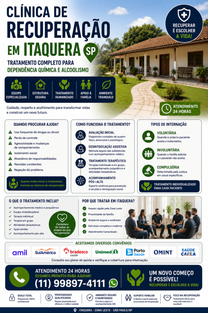 ajuda para dependente químico Itaquera