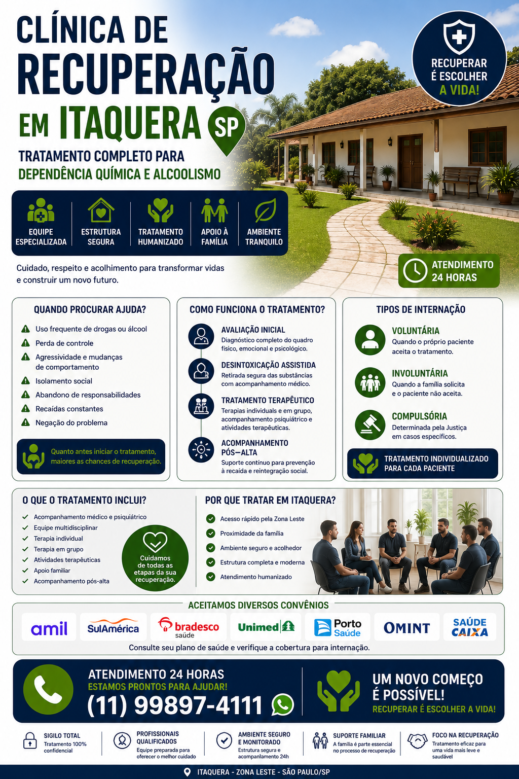 Clínica de Recuperação em Itaquera SP: Tratamento Completo para Dependência Química