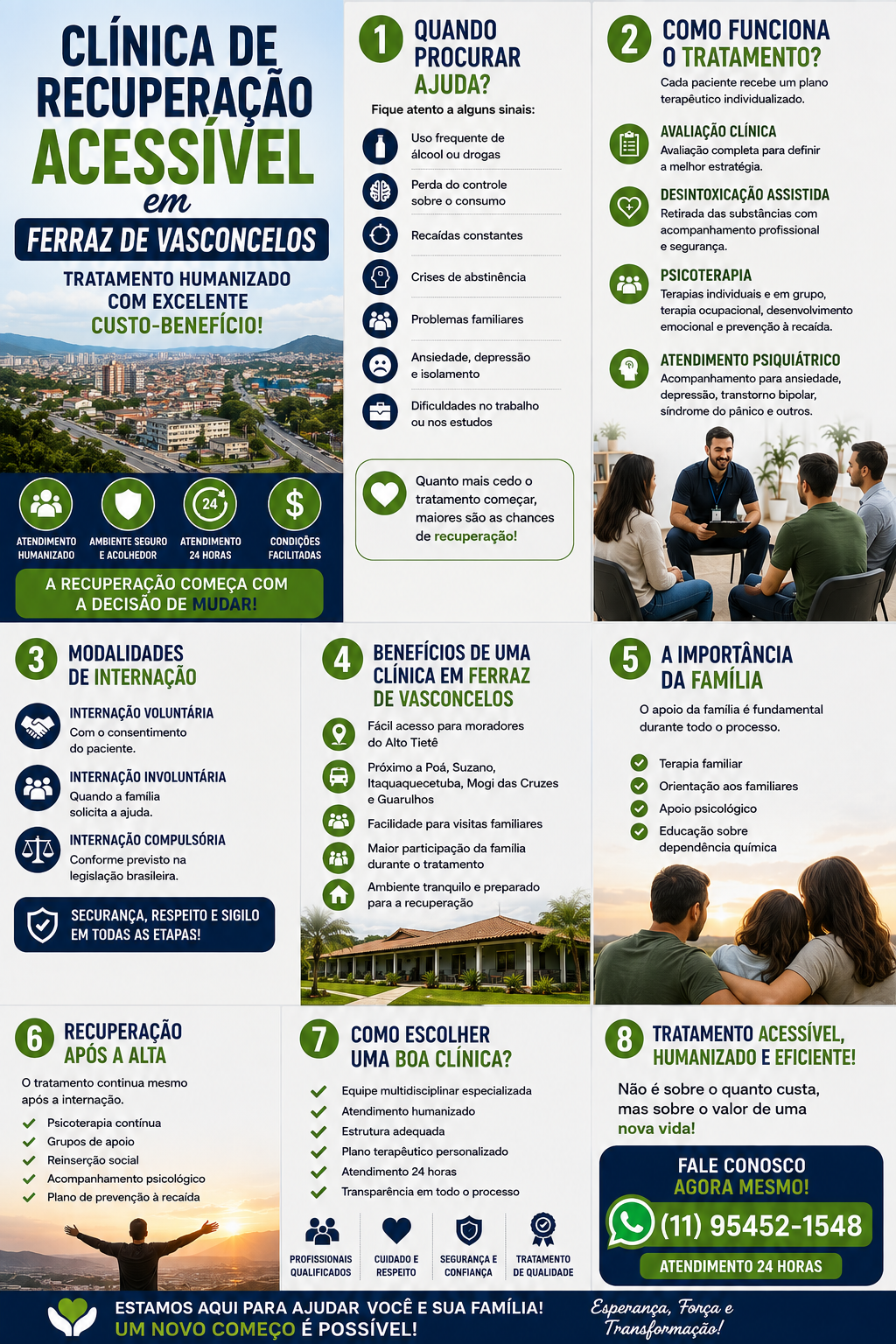 Clínica de Recuperação Acessível em Ferraz de Vasconcelos: Tratamento Humanizado com Excelente Custo-Benefício