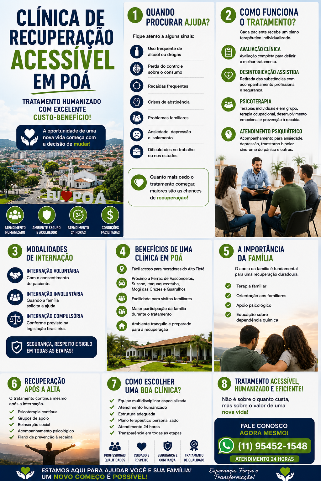 Clínica de Recuperação Acessível em Poá: Tratamento Humanizado com Excelente Custo-Benefício