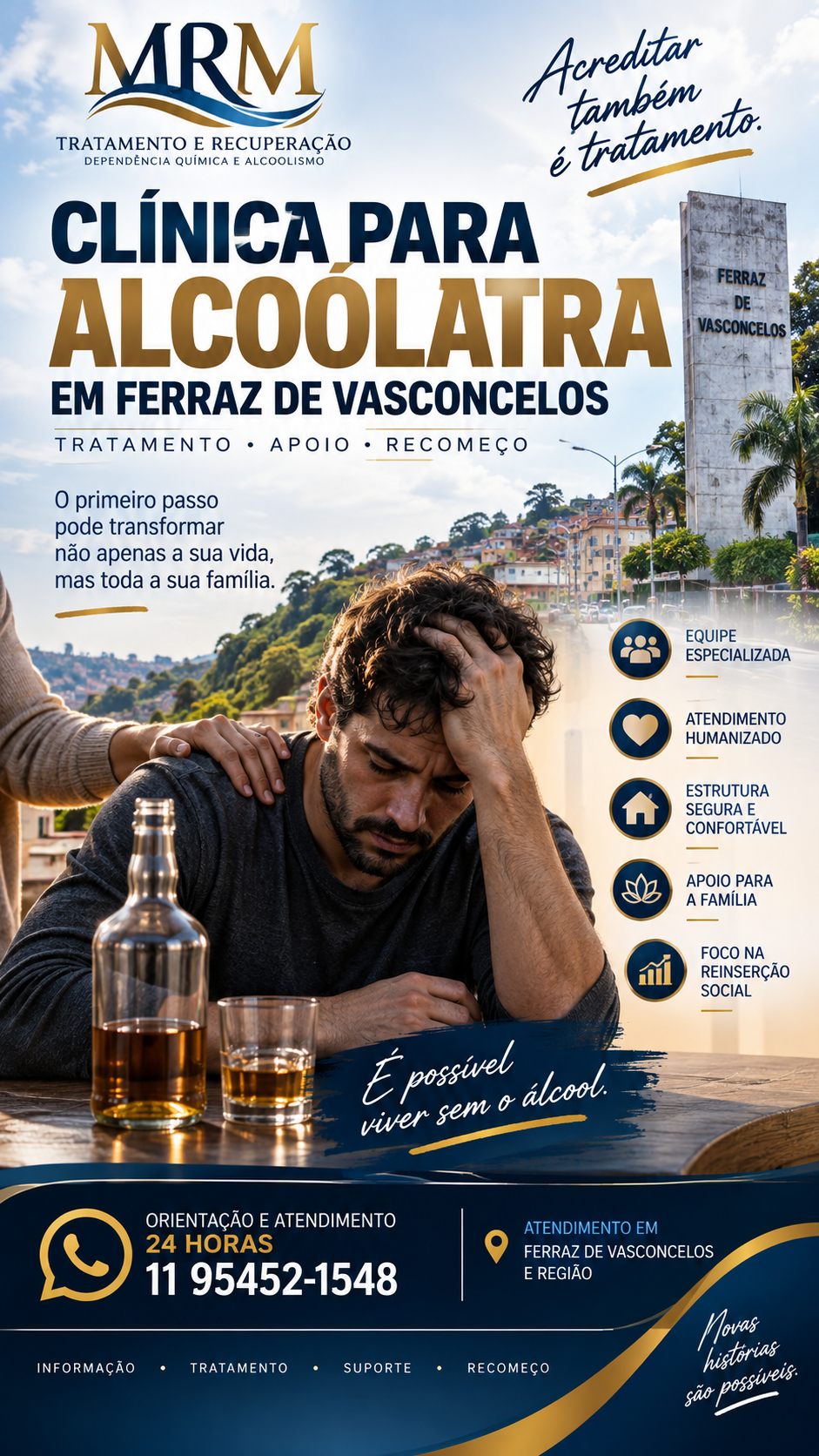 Clínica para Alcoólatra em Ferraz de Vasconcelos: Como Funciona o Tratamento do Alcoolismo?