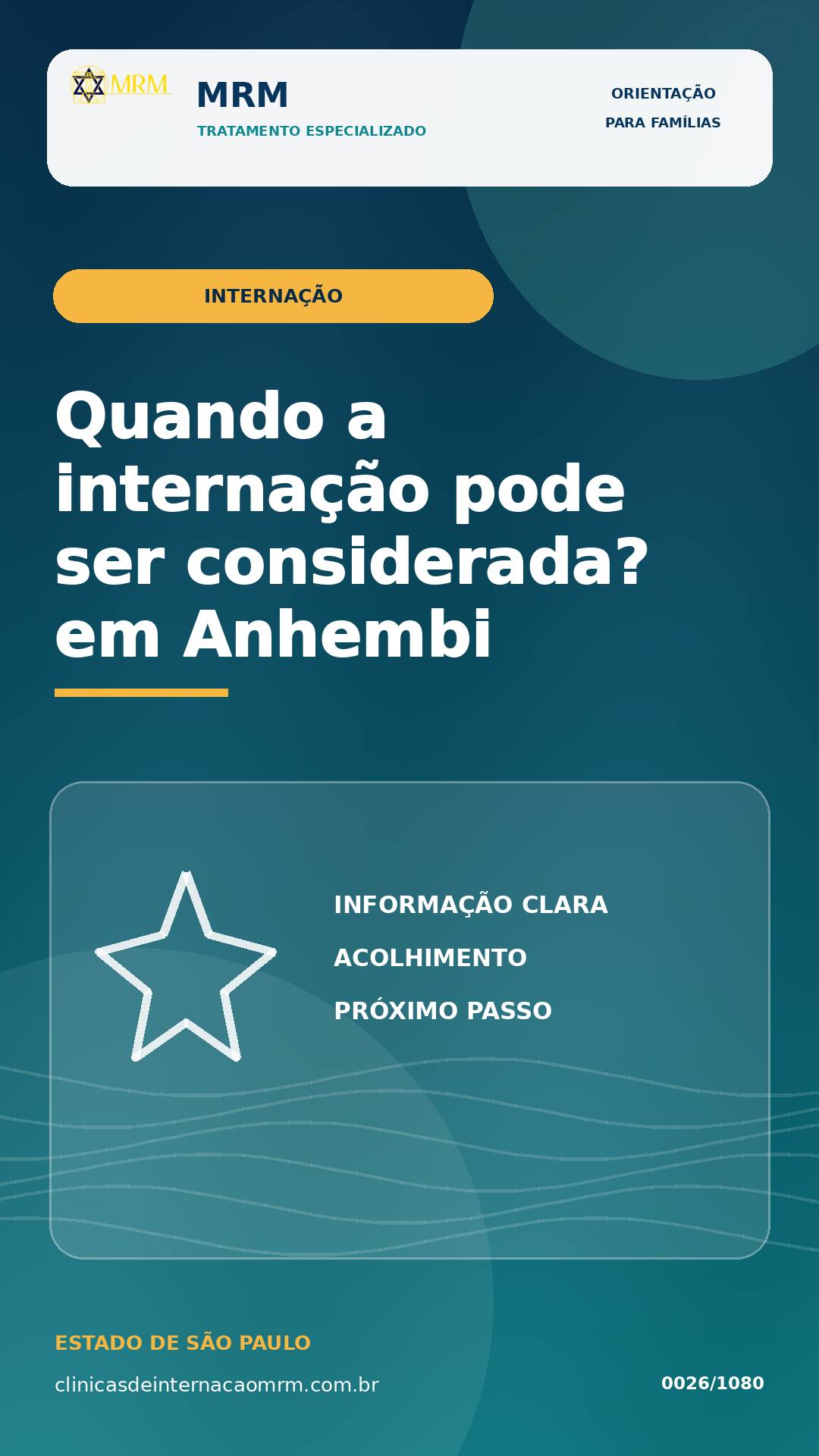 Quando a internação pode ser considerada em Anhembi?