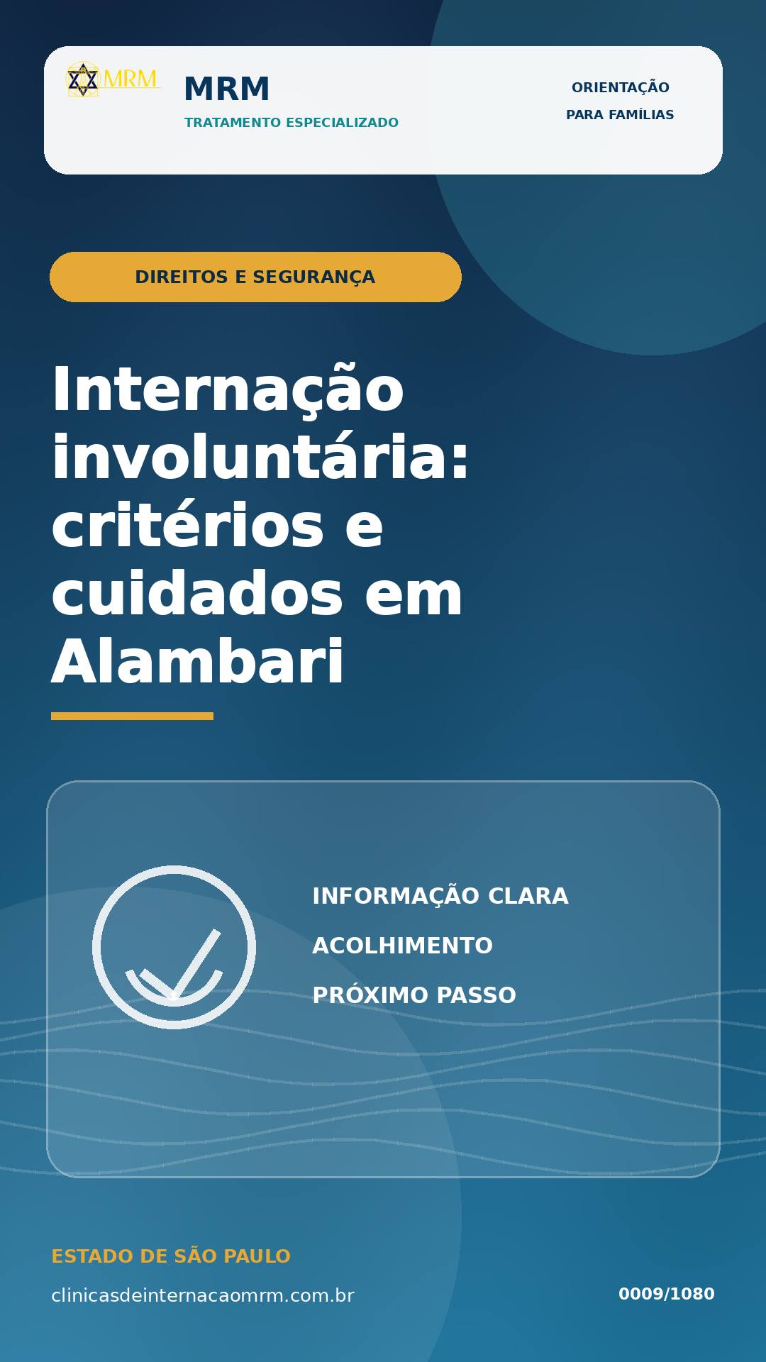 Internação involuntária em Alambari: critérios, limites e cuidados