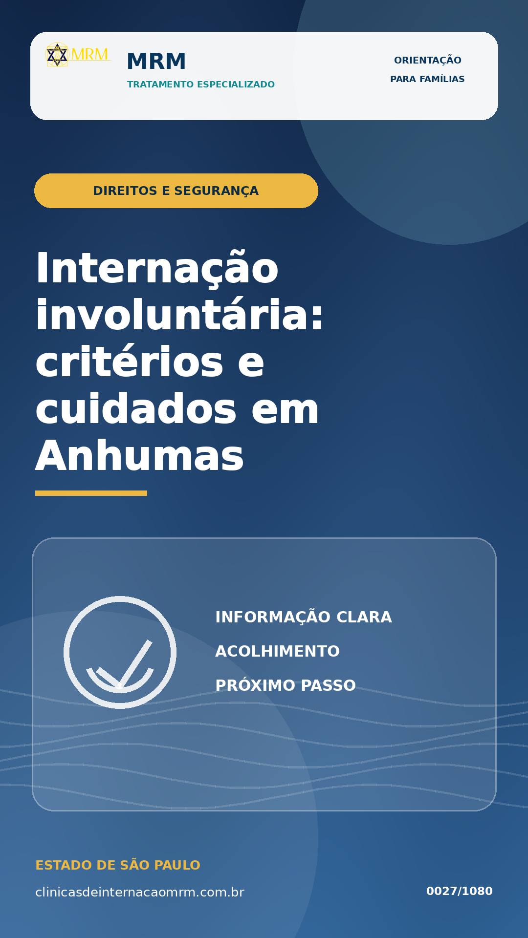 Internação involuntária em Anhumas: critérios, limites e cuidados