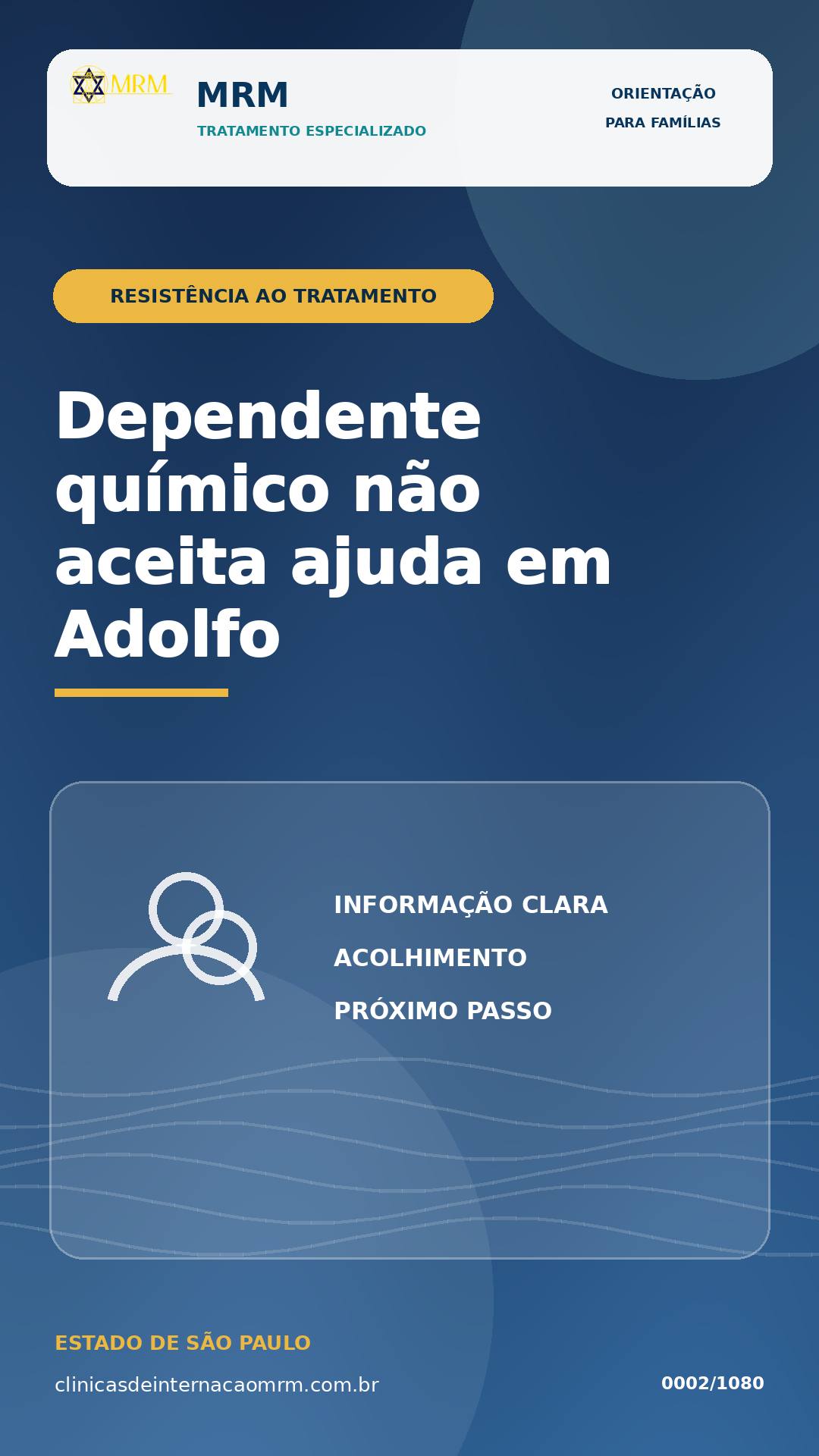 Dependente químico não aceita ajuda em Adolfo: como a família pode agir?