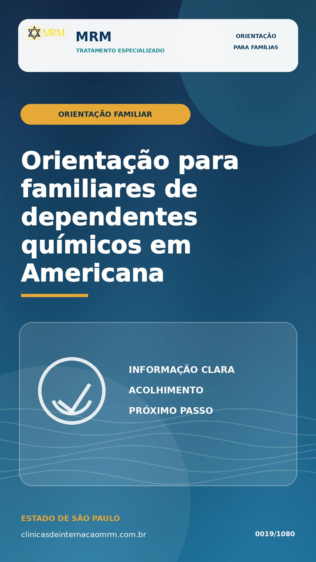 Orientação para familiares de dependentes químicos em Americana