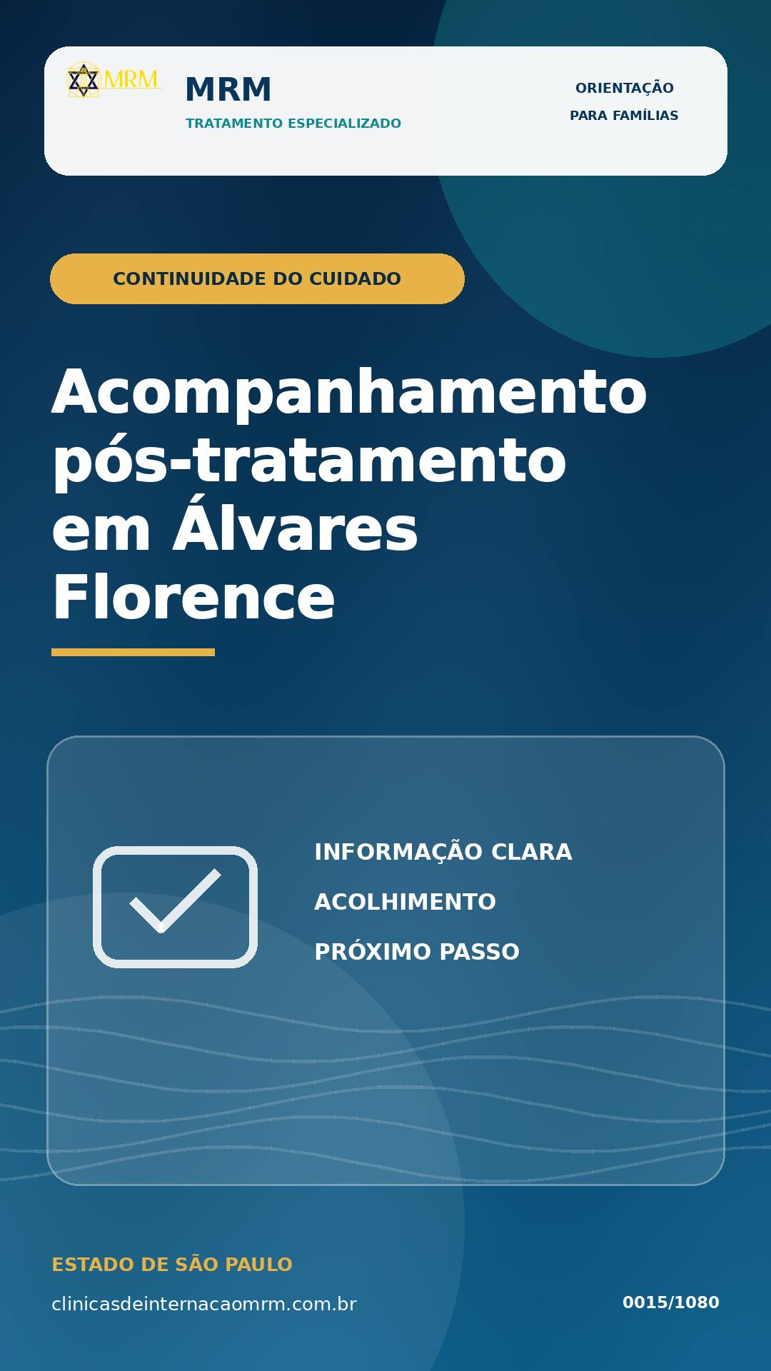 Acompanhamento pós-tratamento em Álvares Florence: como reduzir riscos de recaída