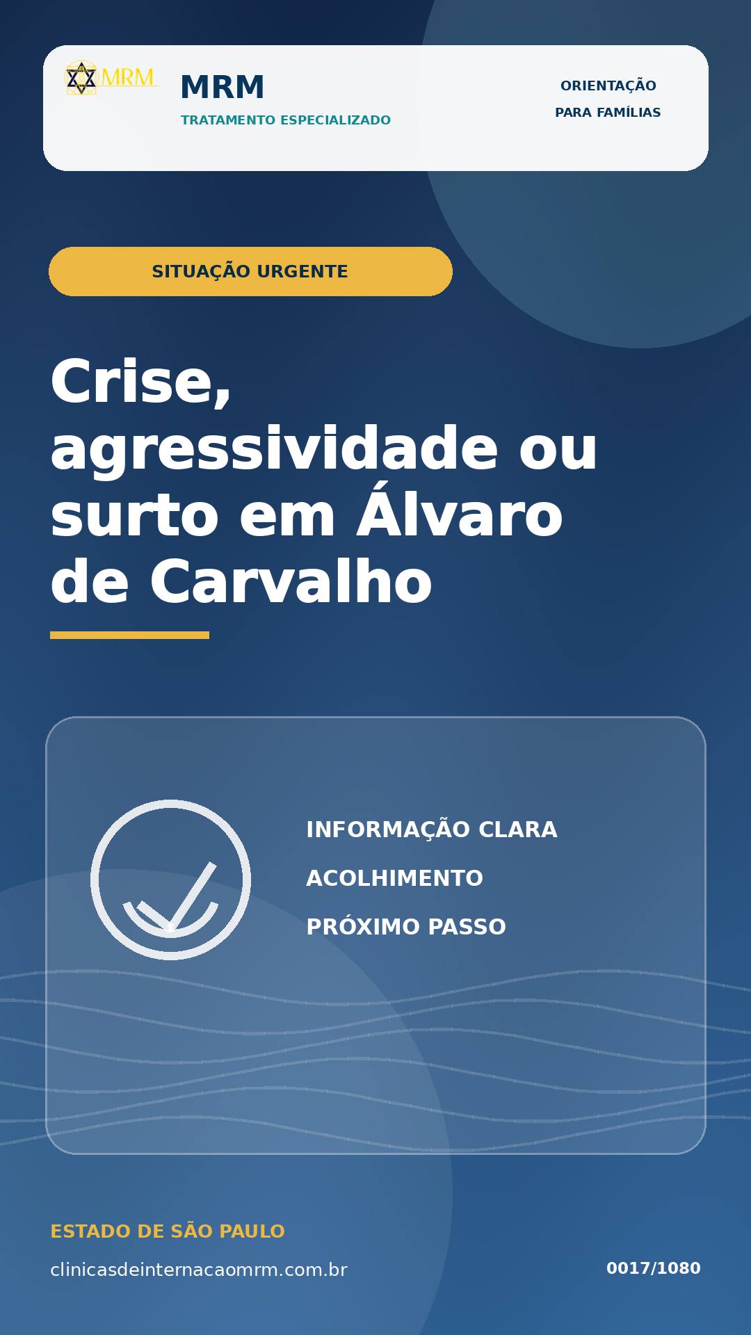 Crise, agressividade ou surto em Álvaro de Carvalho: quando buscar emergência?