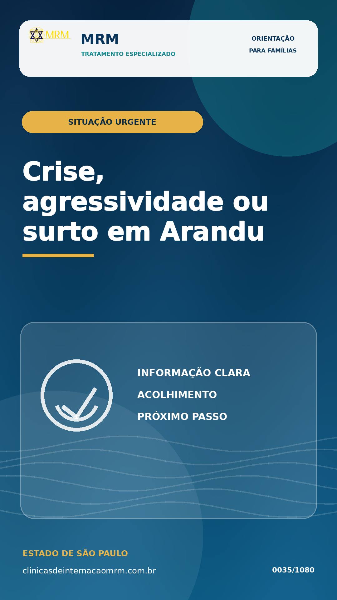 Crise, agressividade ou surto em Arandu: quando buscar emergência?