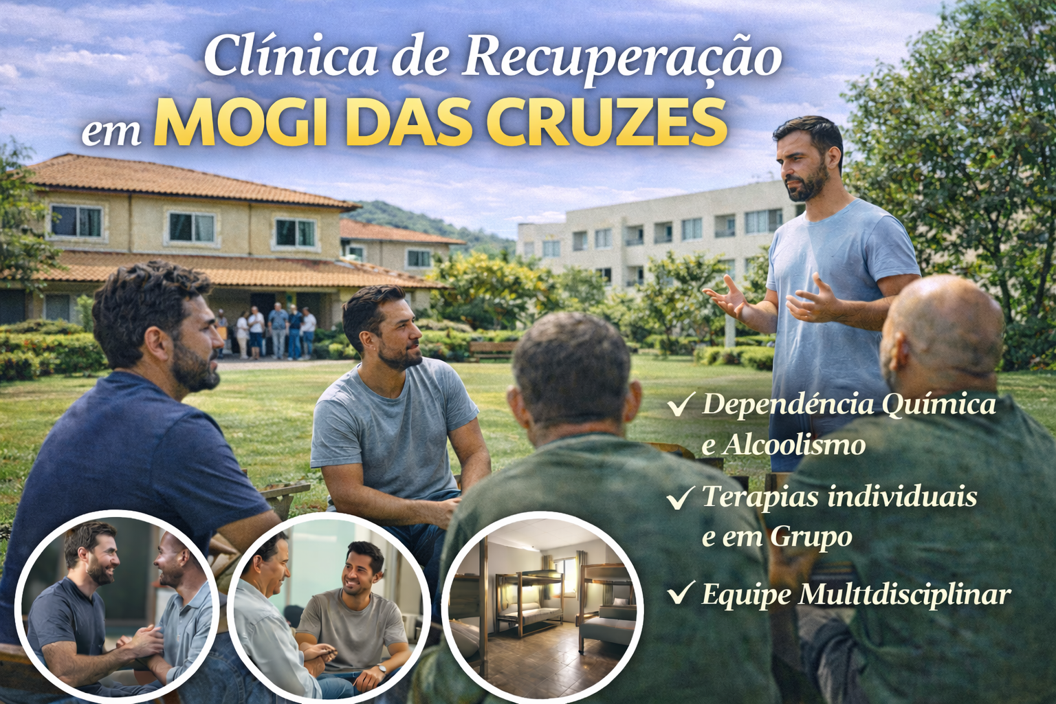 Clínica de Recuperação Masculina em Mogi das Cruzes