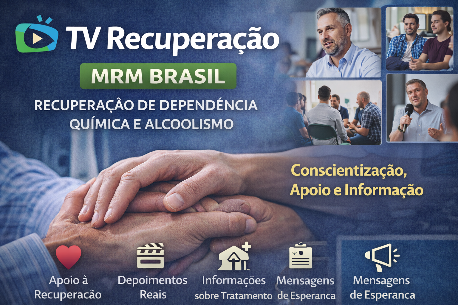 O que é a TV Recuperação MRM Brasil? Conheça o Canal que Apoia a Recuperação e a Esperança