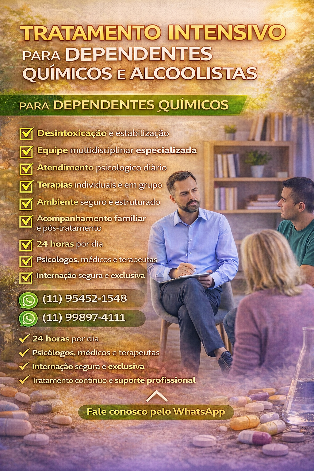 Tratamento Intensivo para Dependentes Químicos e Alcoolistas