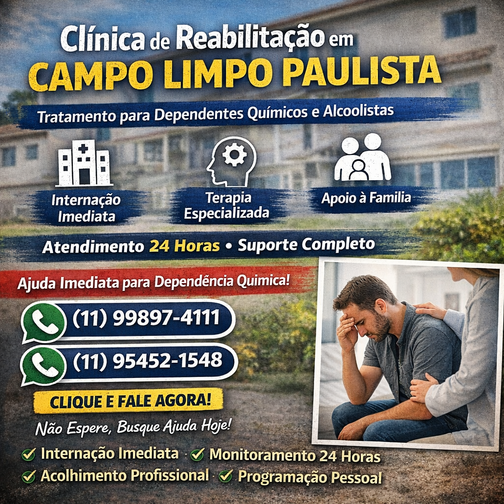 Clínica de Reabilitação em Campo Limpo Paulista: Tratamento Completo e Ajuda Imediata