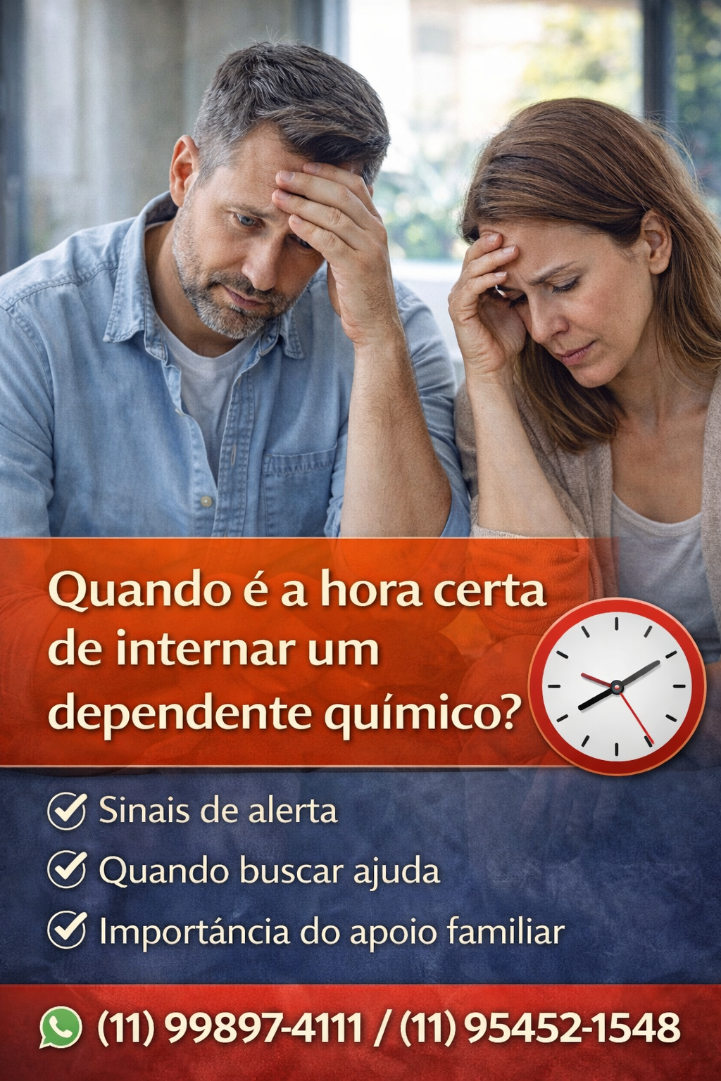 Quando é a hora certa de internar um dependente químico?
