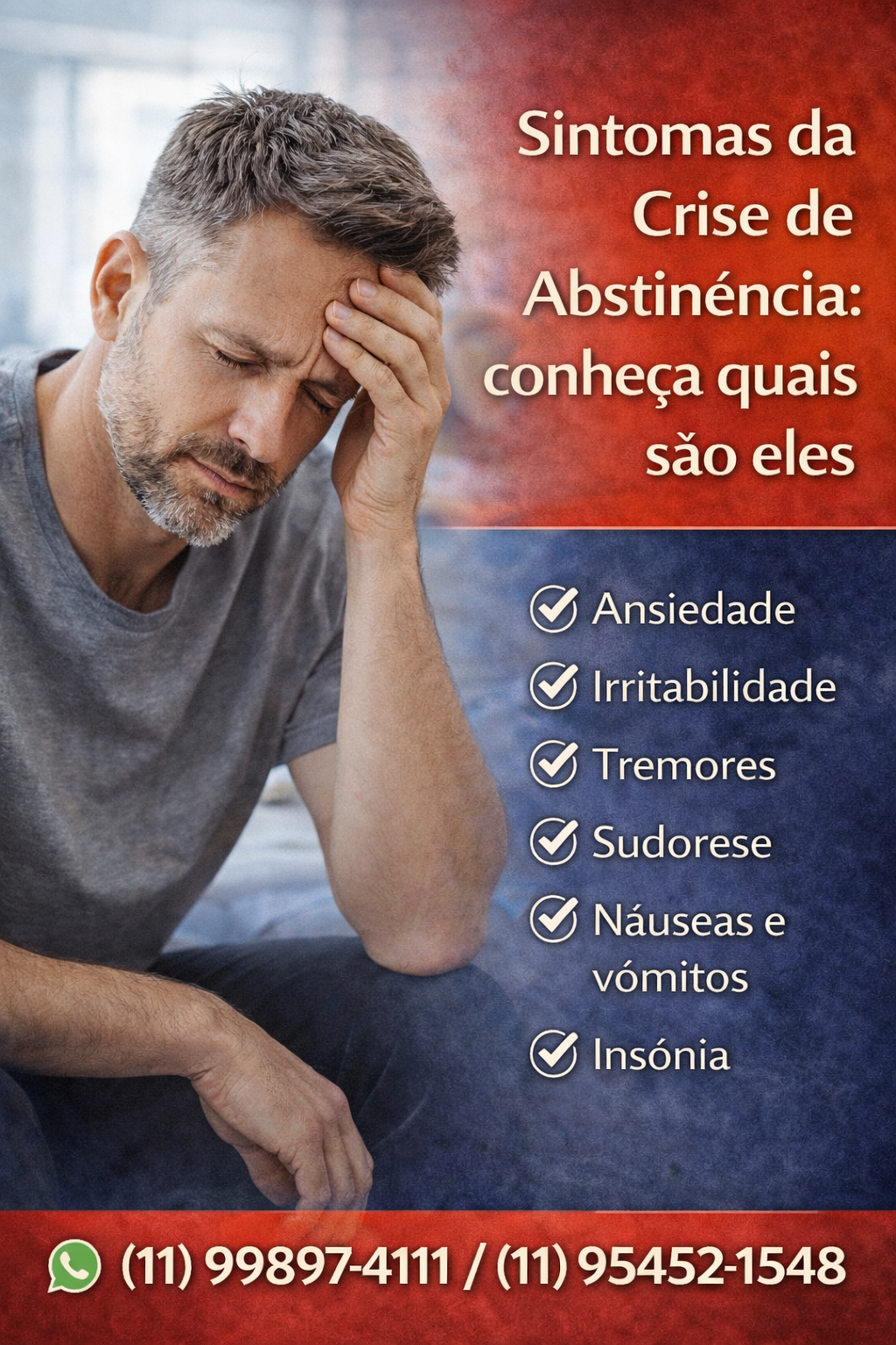 Sintomas da Crise de Abstinência: conheça quais são eles