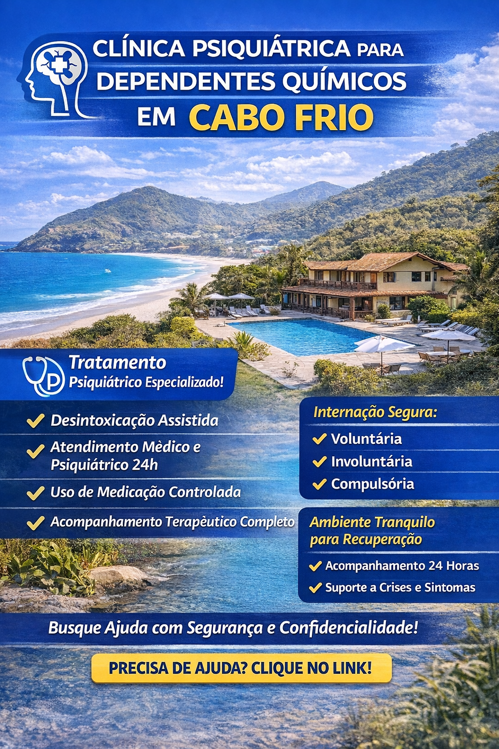 Clínica Psiquiátrica para Dependentes Químicos em Cabo Frio: Tratamento Completo e Especializado