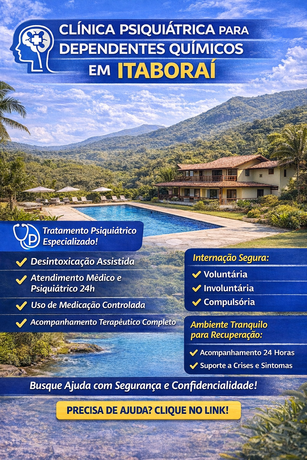 Clínica Psiquiátrica para Dependentes Químicos em Itaboraí: Tratamento Completo e Humanizado