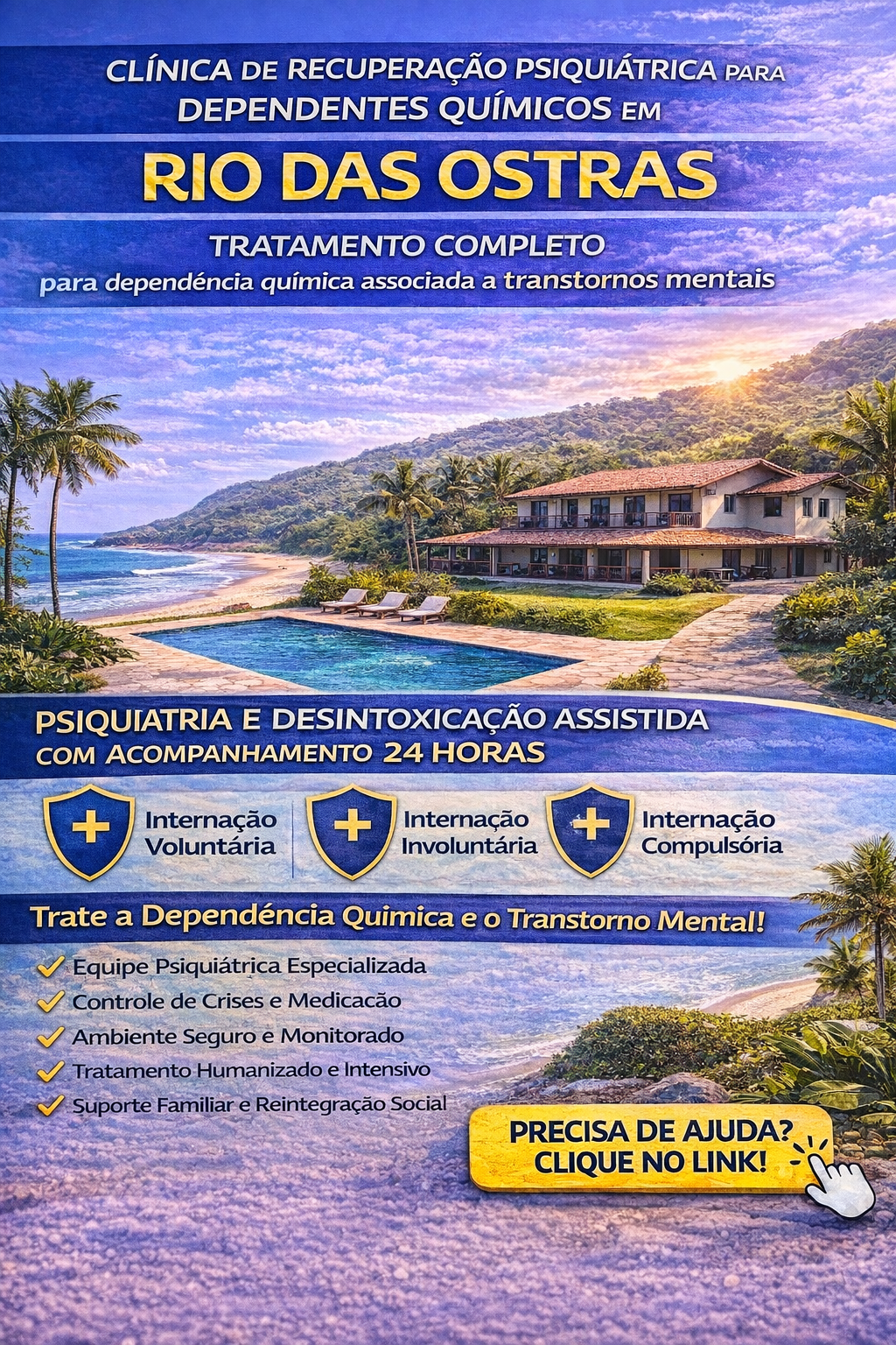 Clínica de Recuperação Psiquiátrica para Dependentes Químicos em Rio das Ostras: Tratamento Completo e Seguro