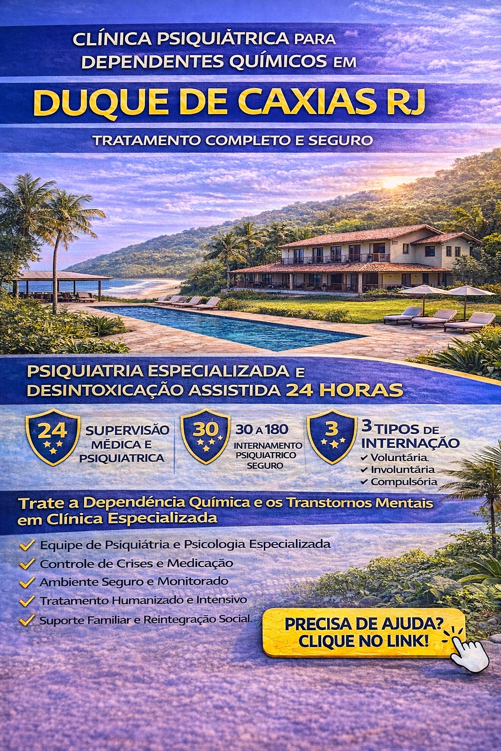 Clínica Psiquiátrica para Dependentes Químicos em Duque de Caxias RJ: Tratamento Completo e Seguro