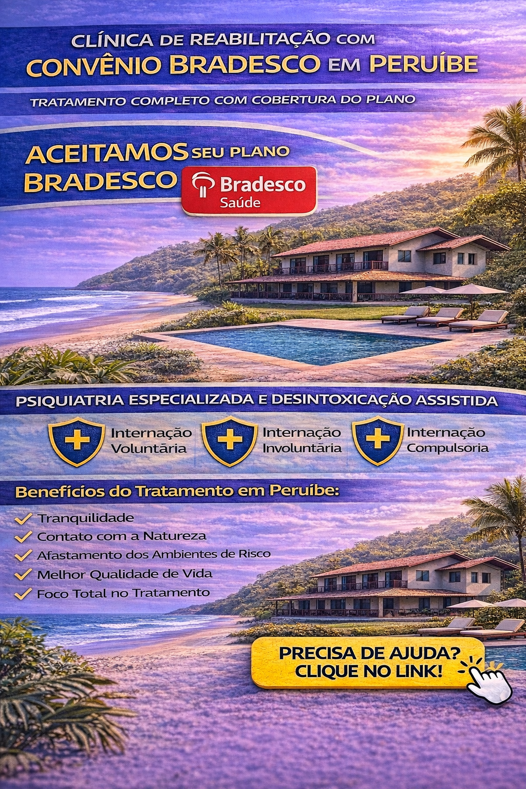 Clínica de Reabilitação com Convênio Bradesco em Peruíbe: Tratamento Completo com Cobertura do Plano