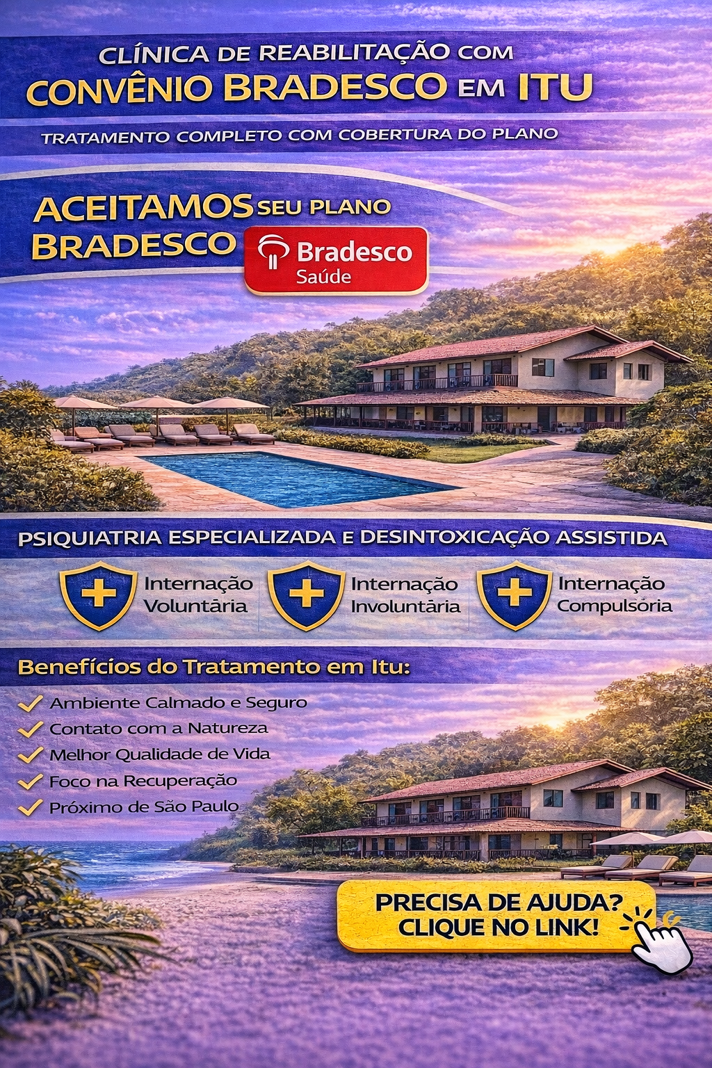 Clínica de Reabilitação com Convênio Bradesco em Itu: Tratamento Completo com Cobertura do Plano