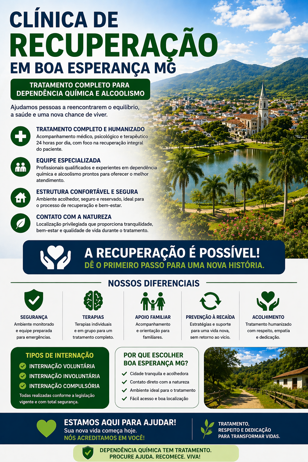 Clínica de Recuperação em Boa Esperança MG: Tratamento Completo para Dependência Química